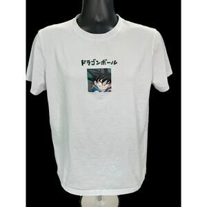 Dragon Ball Z x Peacebird White Graphic Tee 2XL | Goku Rare Anime T-Shirt